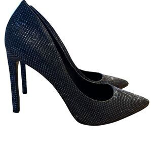 Nine West Sparkly Bliss Pointed Toe Navy Blue Pumps Women’s size 9